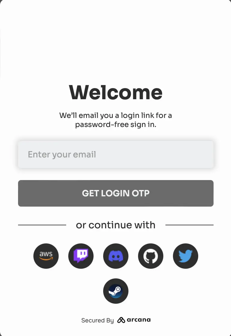 Plug-and-Play Login UI